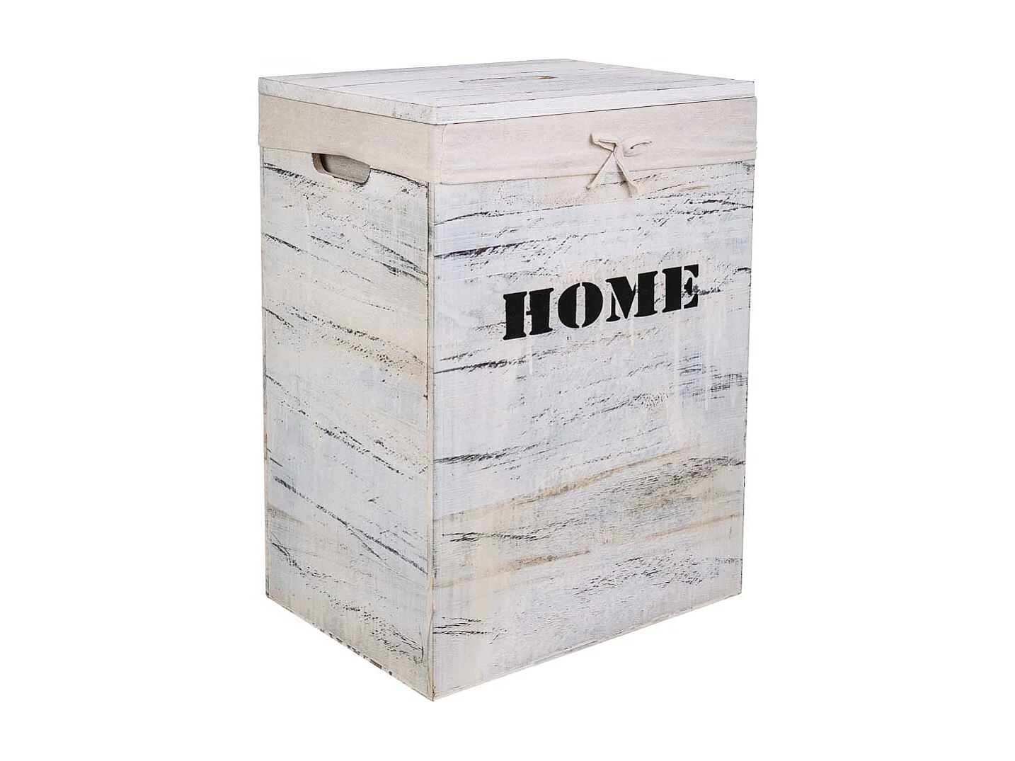 Set mit 2 Wäschekörben aus Holz 40x30x54-34x26x47