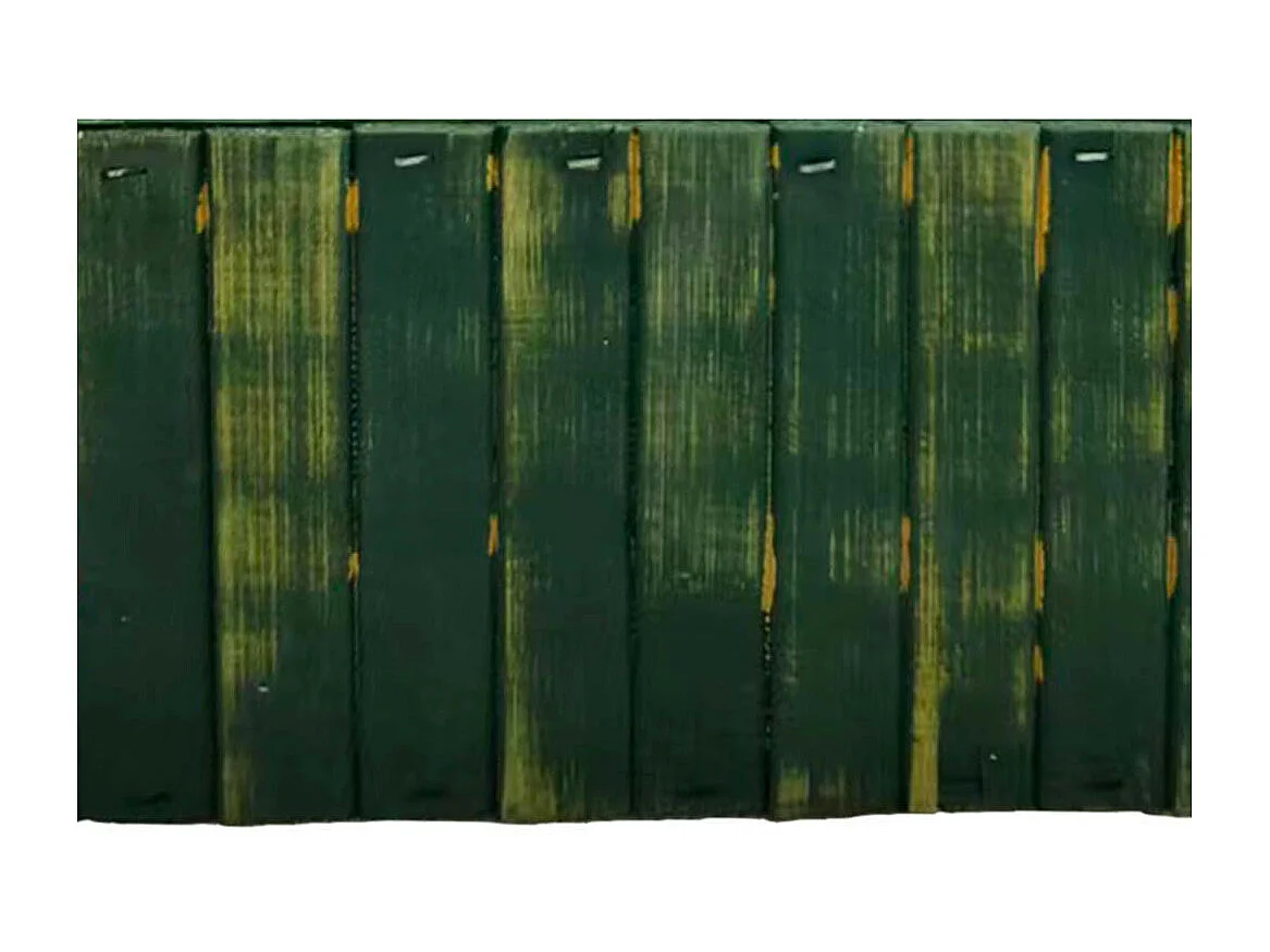 Panier rectangulaire en bois vert 20.5x14.5x11h