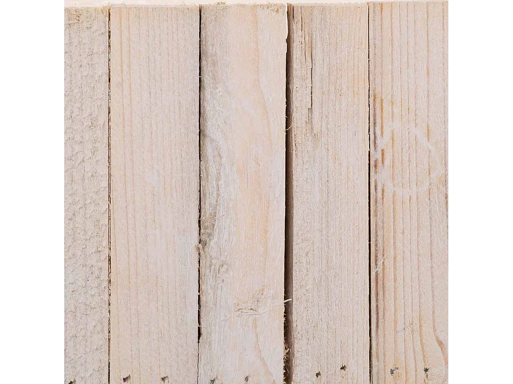 Set mit 2 rechteckigen braunen Holzkörben