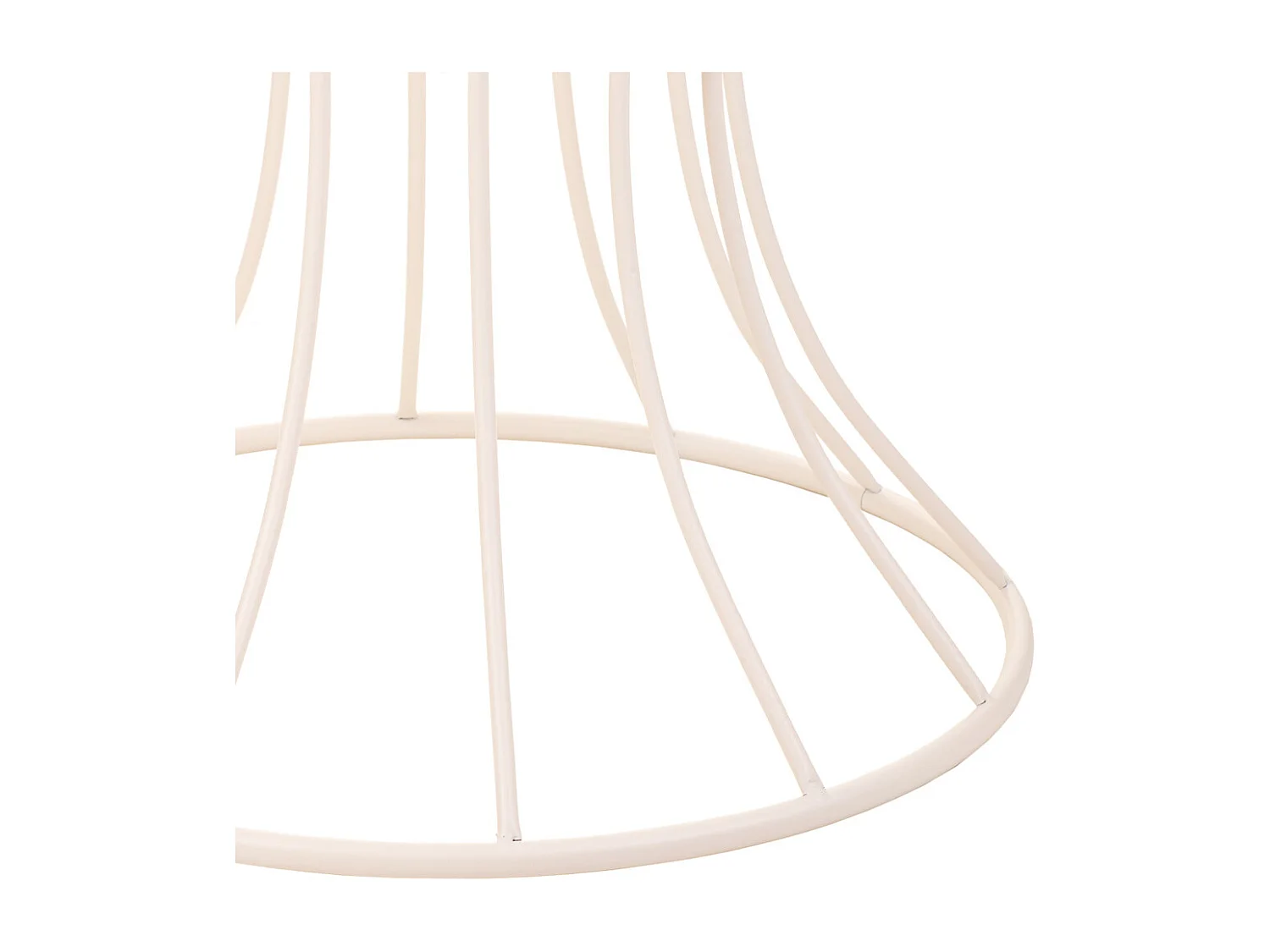 Mesa de apoio em ferro forjado branco 50x50x58