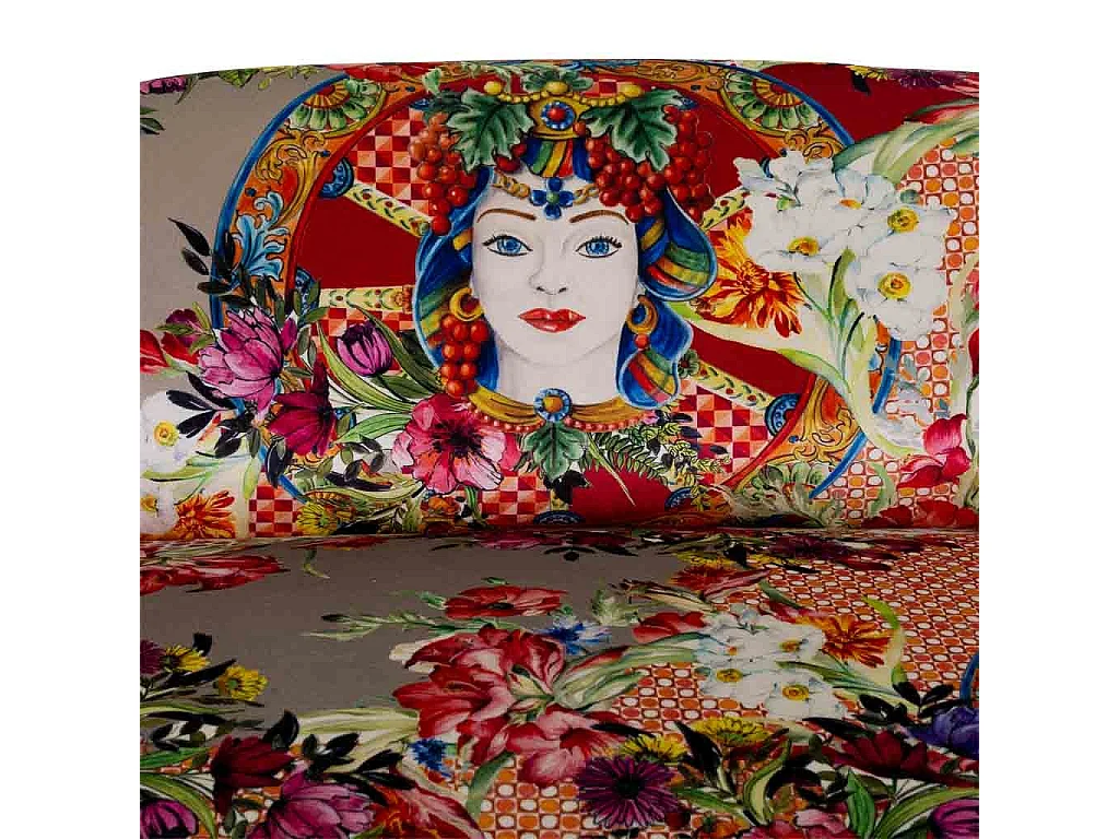 Divano in legno imbottito 107x61x70h cm