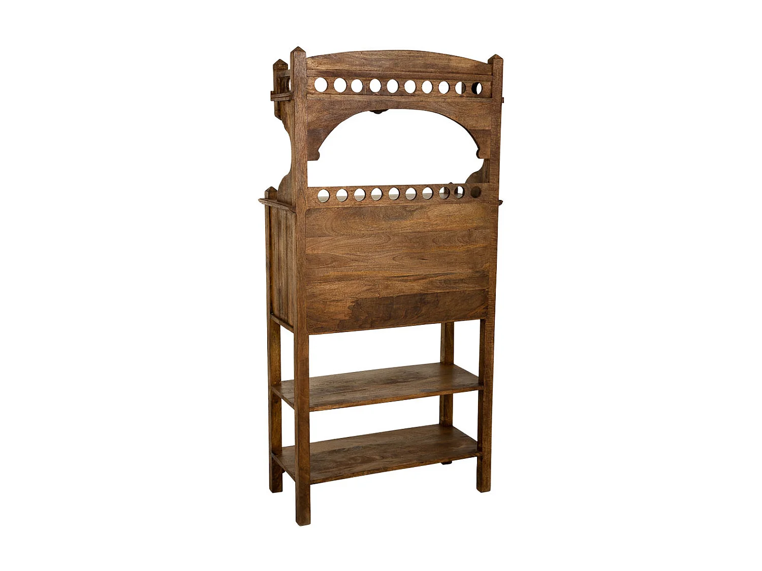 Aparador de madeira marrom 75x35x150