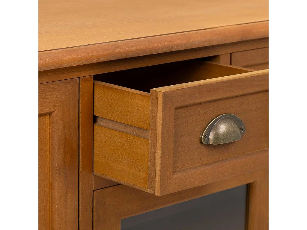 Credenza in legno marrone 155,5x45x86