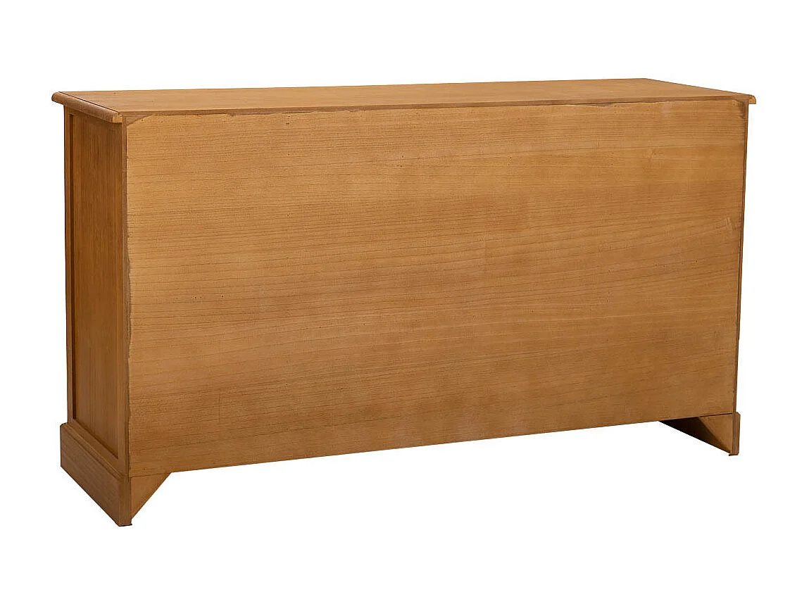 Aparador de madera 4 puertas 3 cajones marron