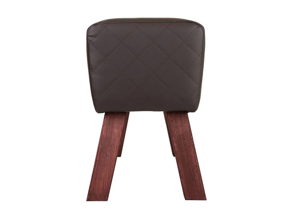 Tabouret en métal jaune 35 x 35 x 46 cm