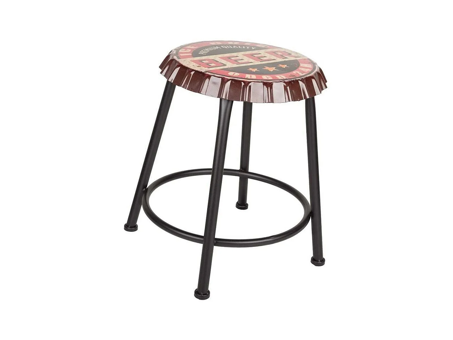 Gestoffeerde kruk met unieke stijl en comfort