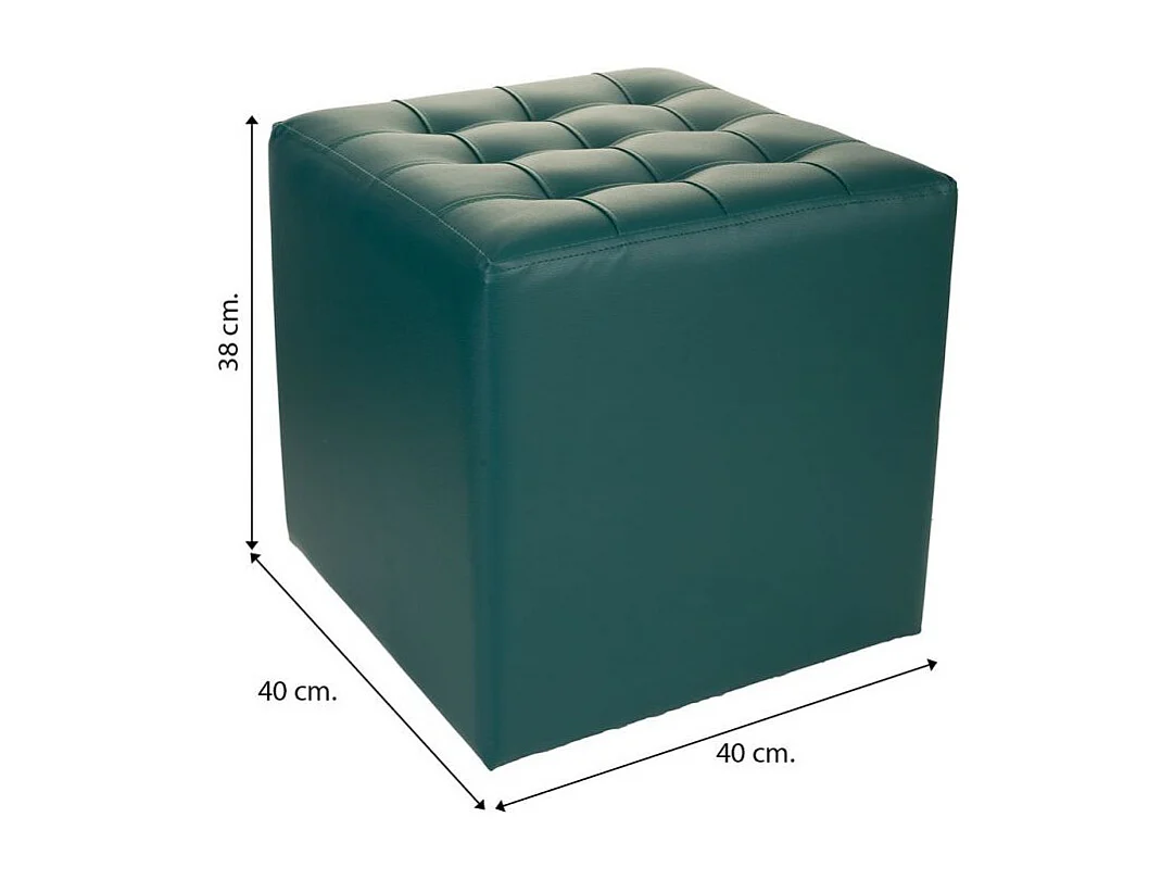 Hocker aus Metall 35x35x46 rotem