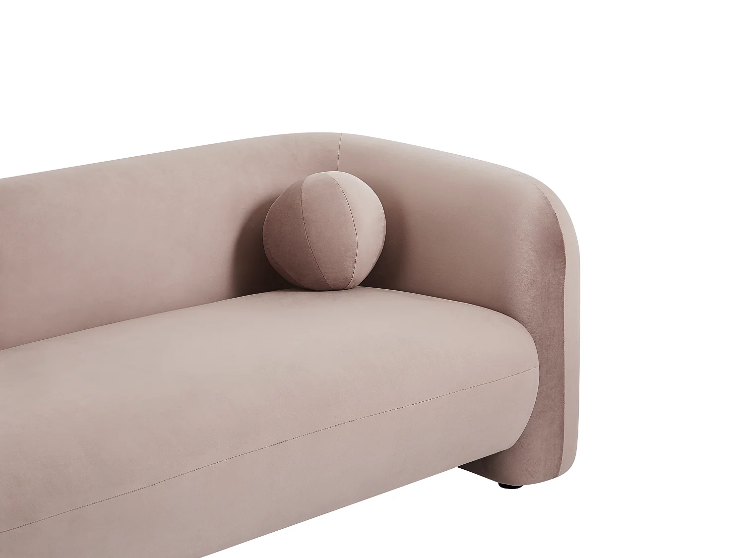 Sofa 3-Sitzer - Samt - Rosa - OVOTAS