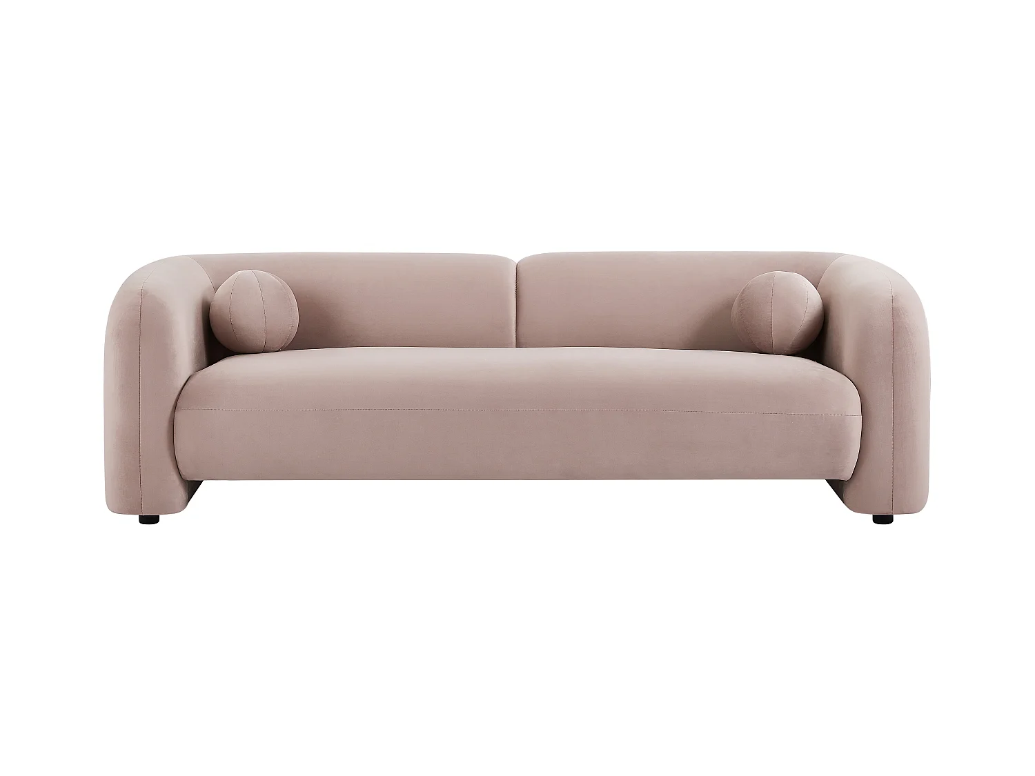 Sofa 3-Sitzer - Samt - Rosa - OVOTAS
