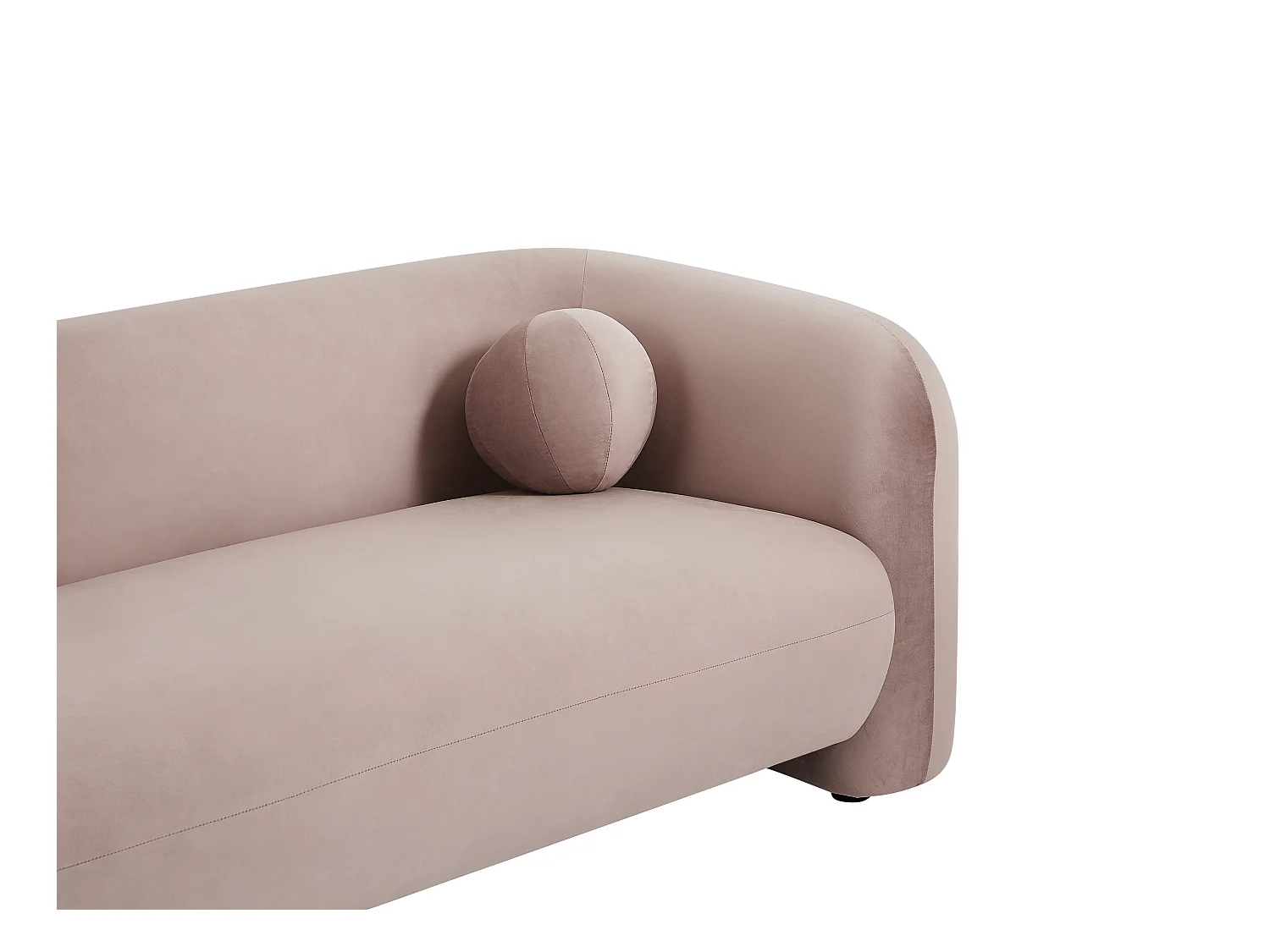 Sofa 3-Sitzer - Samt - Rosa - OVOTAS