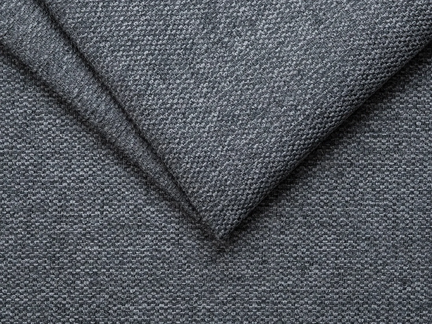 Canapé d'angle réversible convertible express en tissu gris anthracite - Couchage lattes larges 140 cm - Matelas 18 cm - CALITO