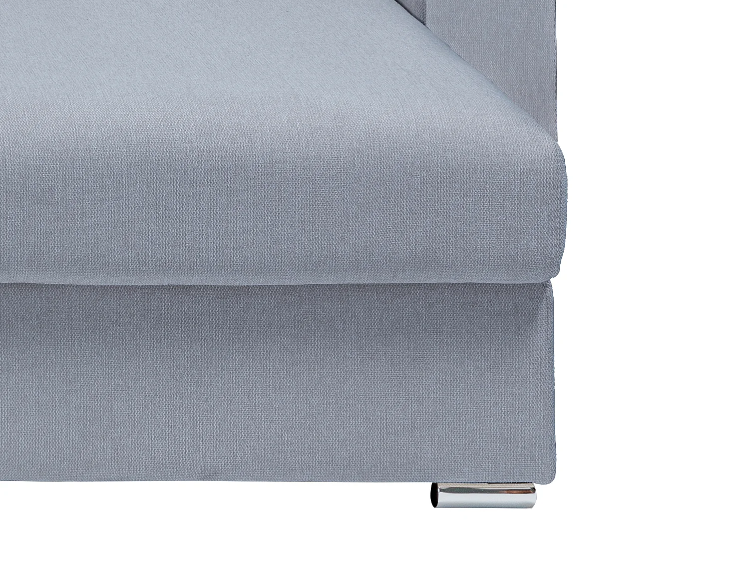 Canapé d'angle réversible convertible express en tissu gris - Couchage lattes larges 160 cm - Matelas 14 cm - CALITO