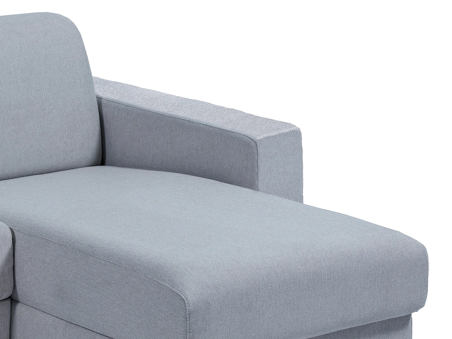 Canapé d'angle réversible convertible express en tissu gris - Couchage 160 cm - Matelas 18 cm - CALITO