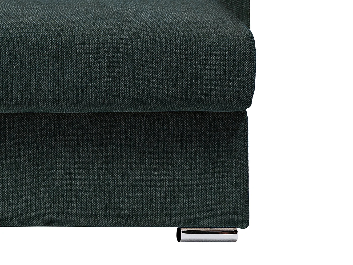 Canapé d'angle réversible convertible express en tissu vert sapin - Couchage 160 cm - Matelas 14 cm - CALITO