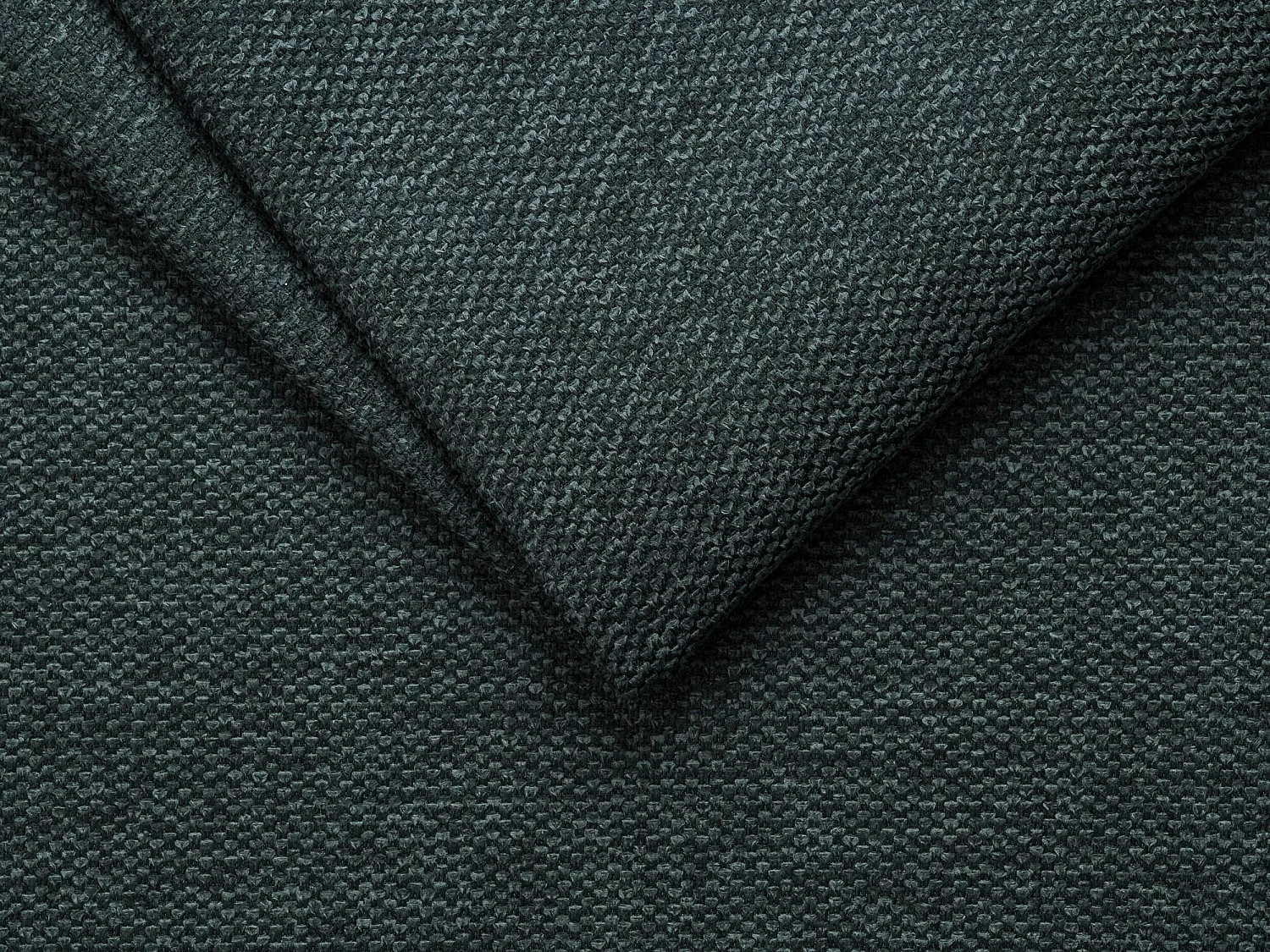 Canapé d'angle réversible convertible express en tissu vert sapin - Couchage 160 cm - Matelas 22 cm avec mémoire de forme  - CALITO