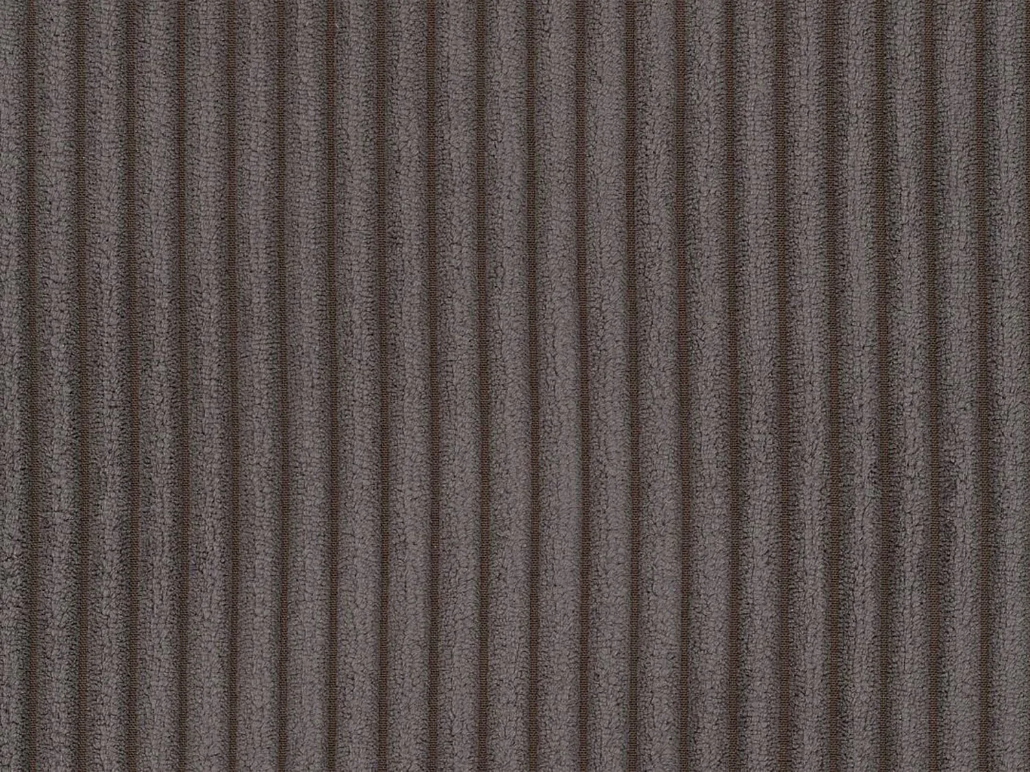 Canapé d'angle panoramique convertible en velours côtelé taupe NESSARO