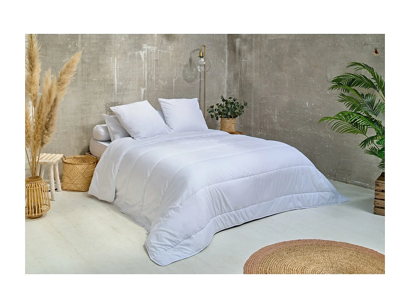 Lot de 4 oreillers moelleux Anti-acariens 60x60cm