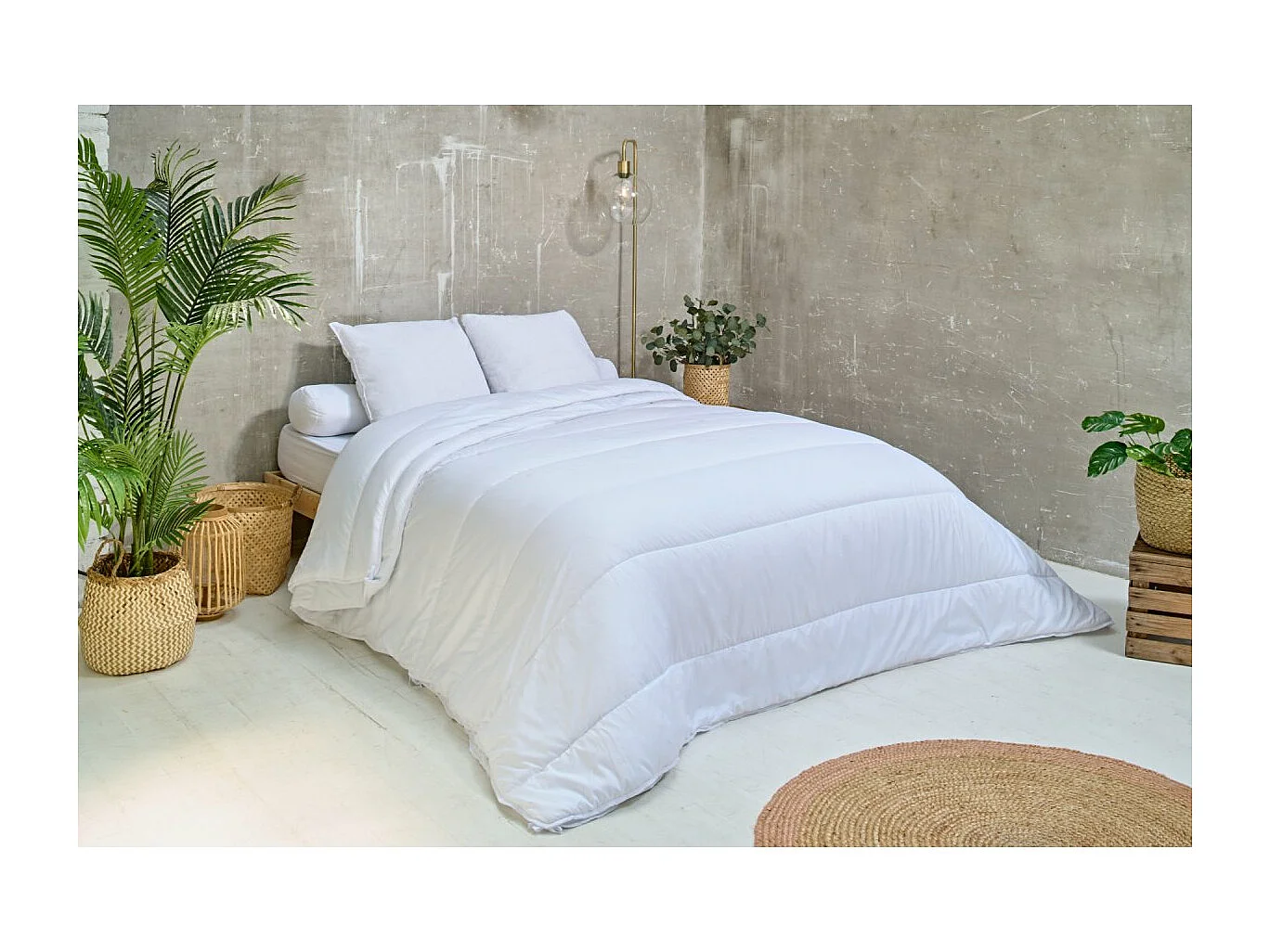 Lot de 2 oreillers mémoire de forme 60x60cm