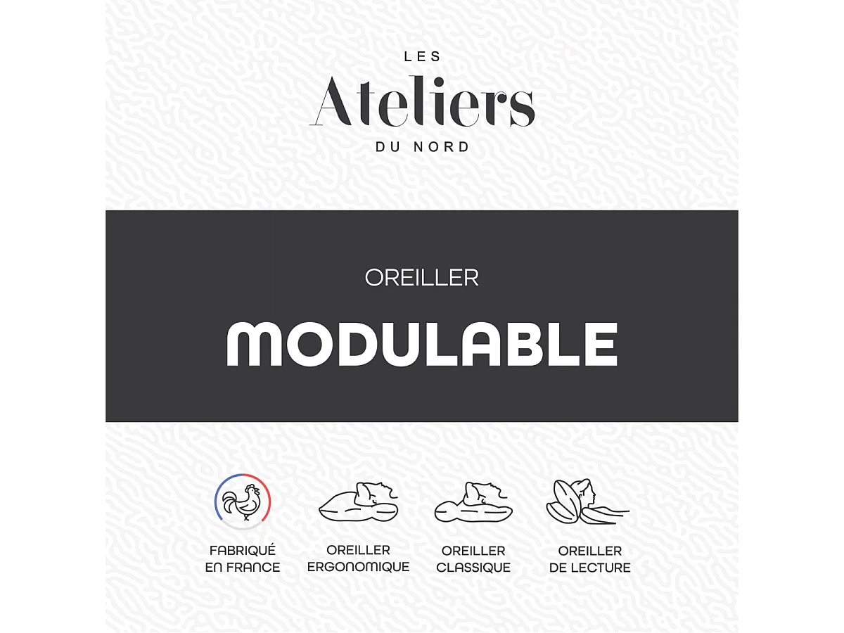 Oreiller modulable 60x60cm
