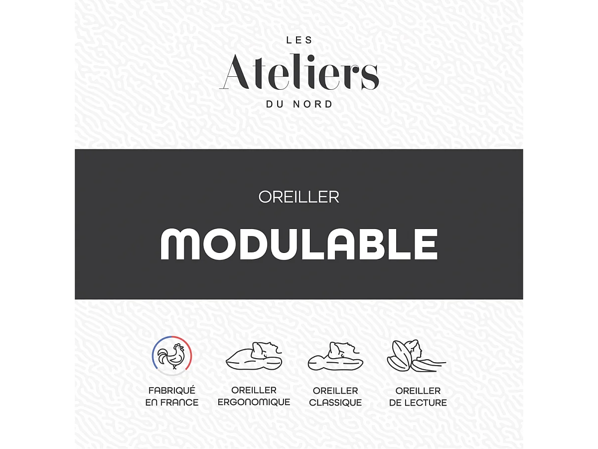 Oreiller modulable 60x60cm