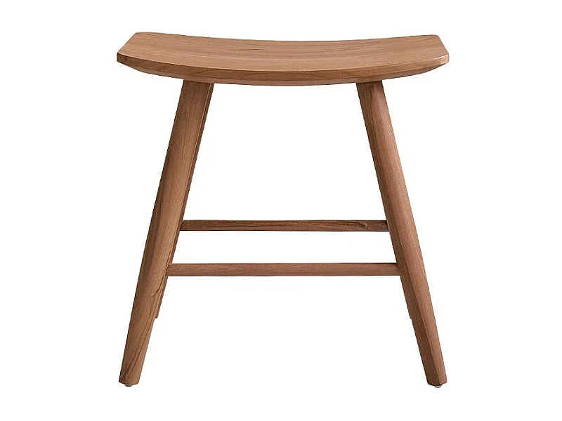 Taburete de teca maciza 45 cm