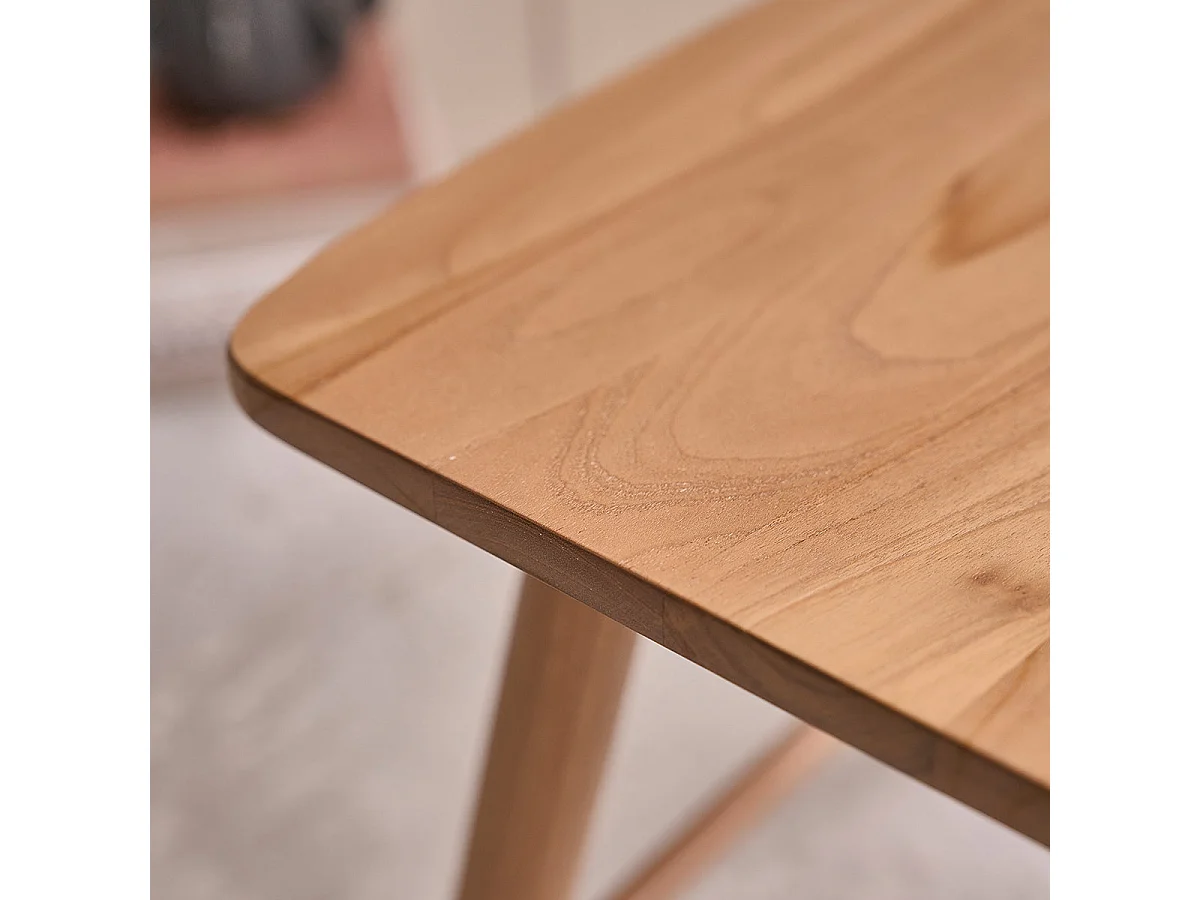 Taburete de teca maciza 45 cm