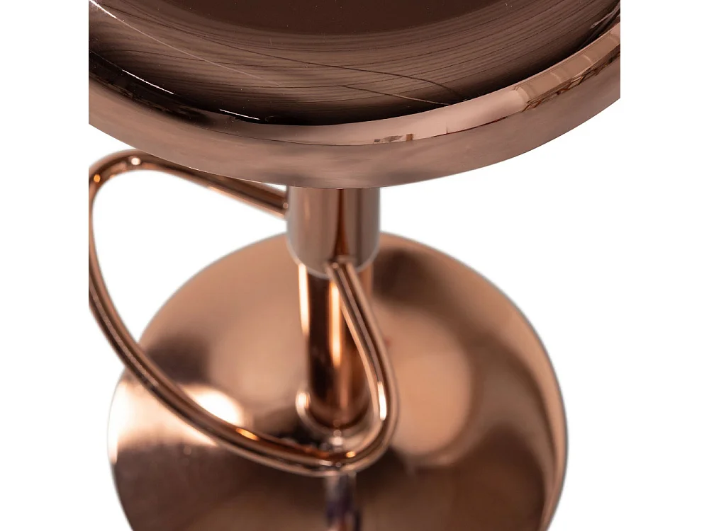 Isaac - Tabouret de bar réglable en métal H61-81cm - Cuivre