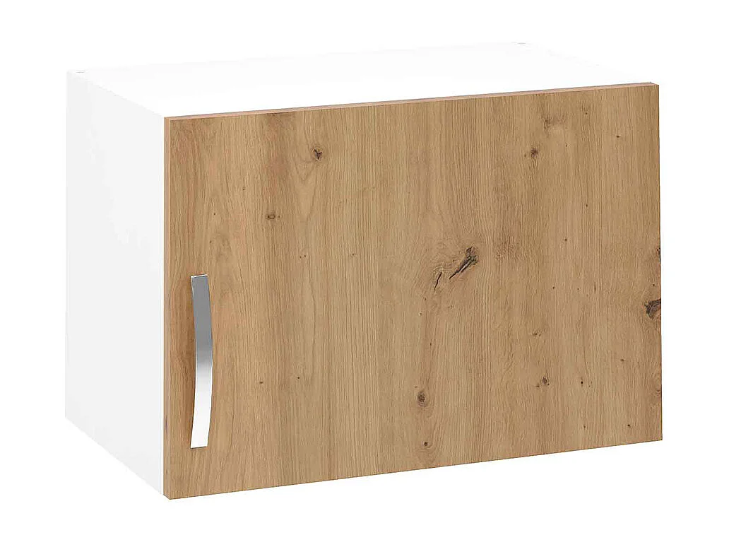 Meuble haut de cuisine avec 1 porte coloris Chêne Albar  - Hauteur 40 x Longueur 60 x profondeur 35 cm