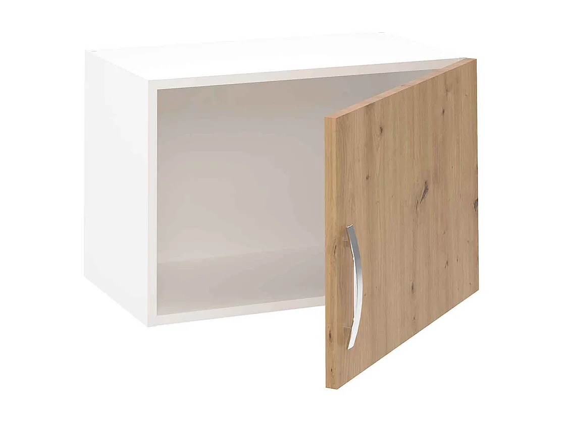 Meuble haut de cuisine avec 1 porte coloris Chêne Albar  - Hauteur 40 x Longueur 60 x profondeur 35 cm