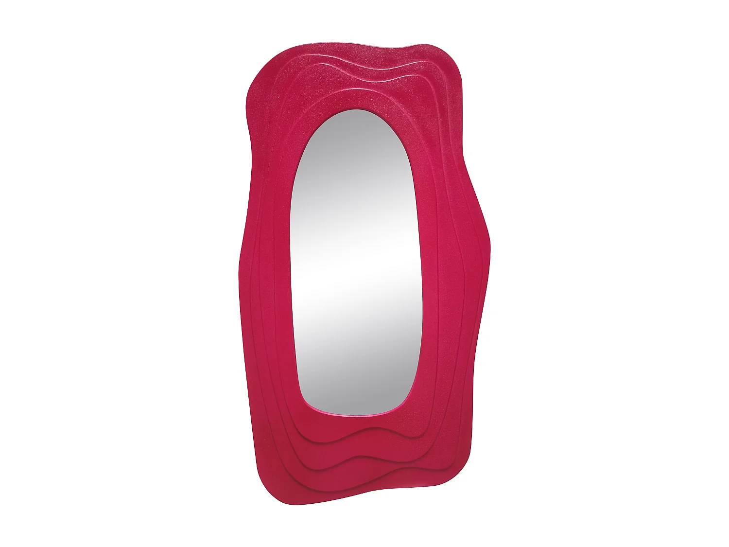 Specchio da parete fucsia cm 90x4x165
