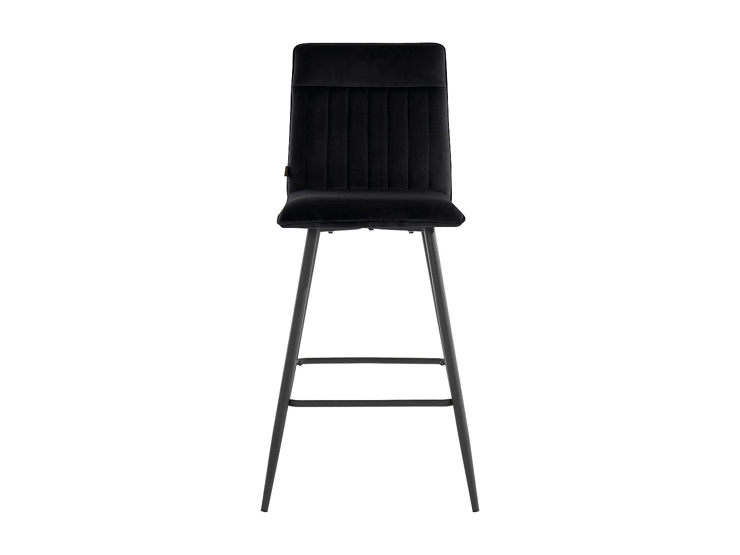 Zeta | Tabouret de bar lot de 2 en velours noir
