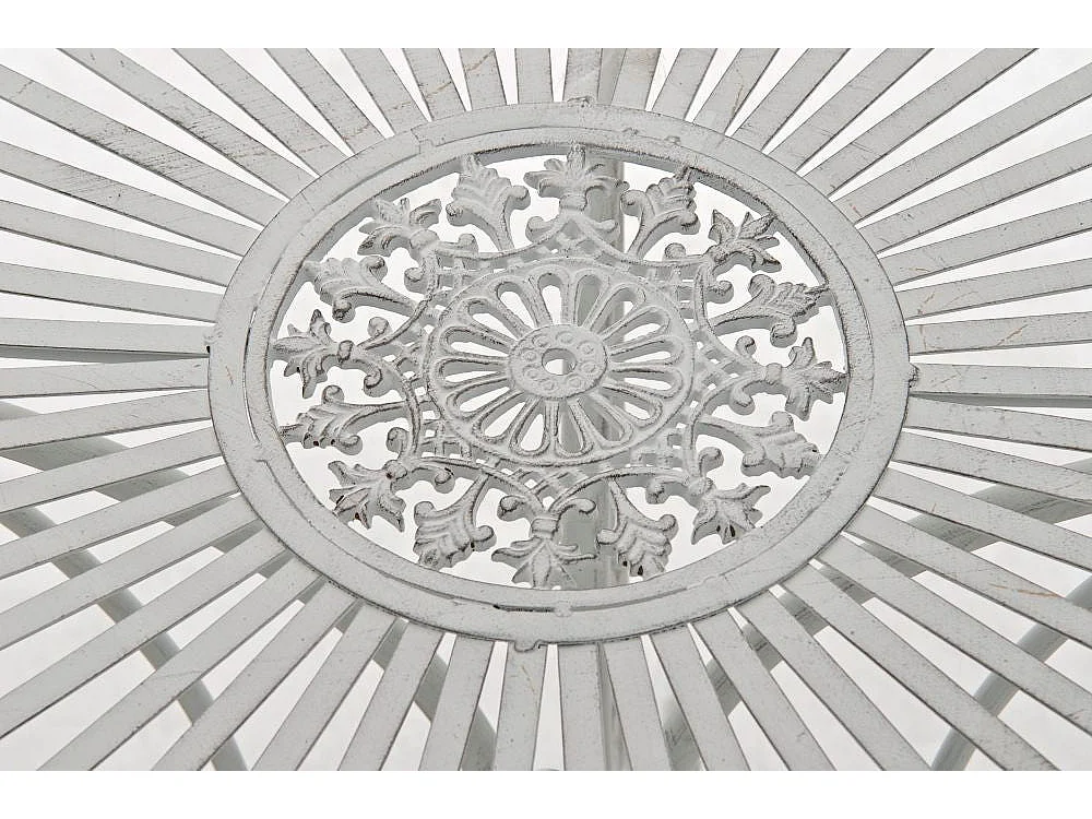 Table de jardin en blanche 70 x 70 x 72.5 cm MDJ10052