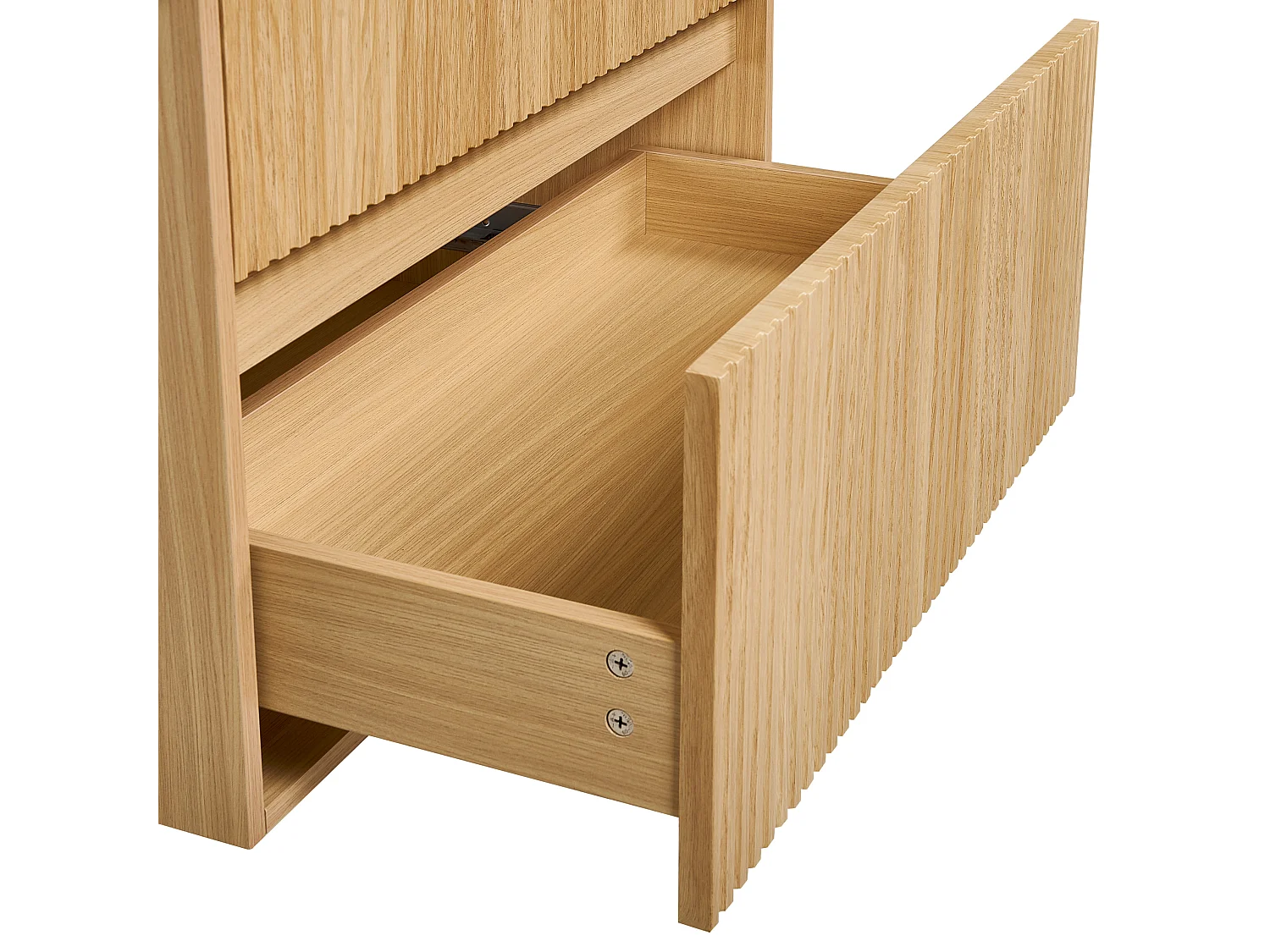 Meuble lavabo mural BEXTI 60 cm Marron clair