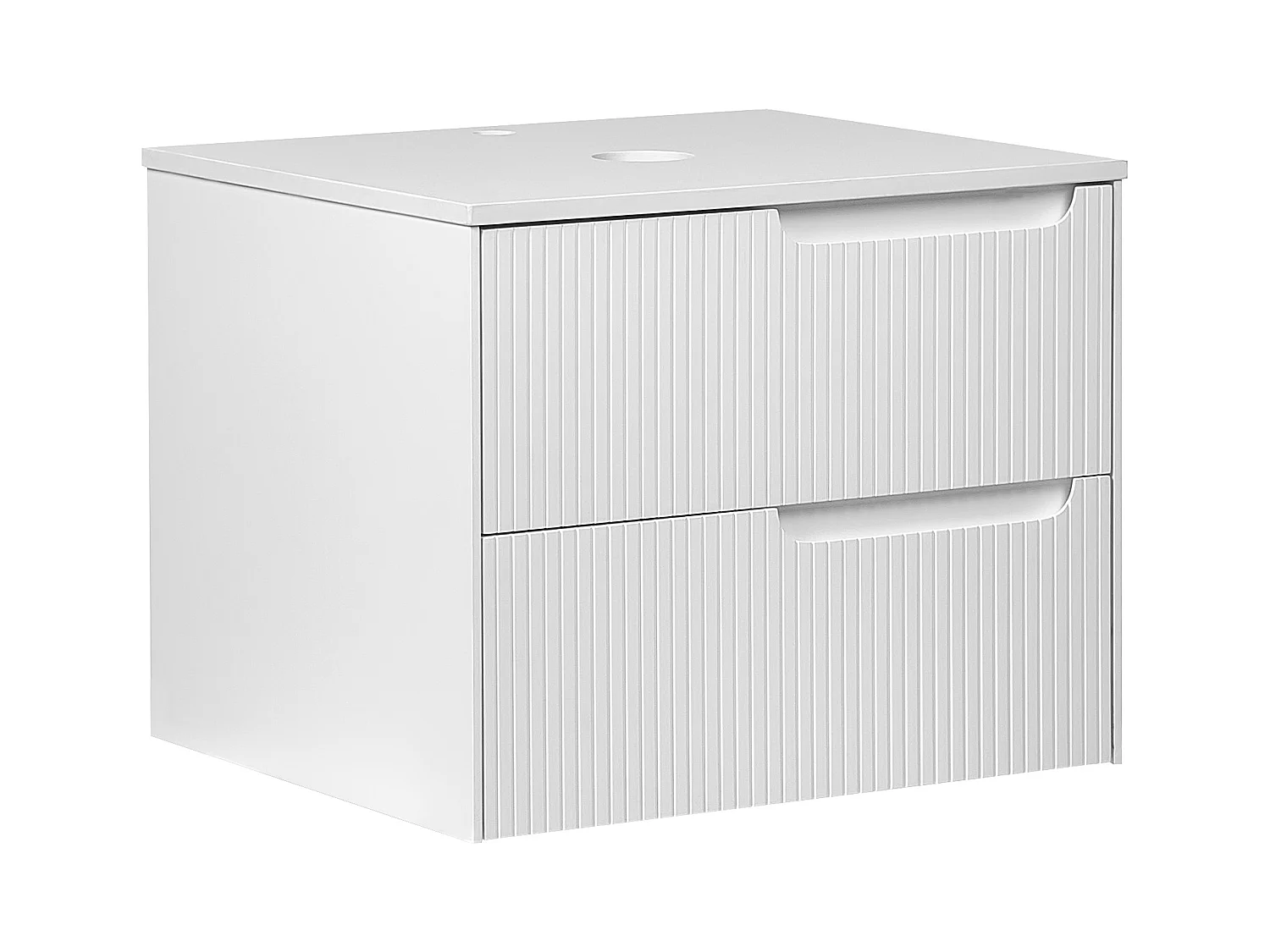 Meuble lavabo mural QUINTELA 60 cm Blanc