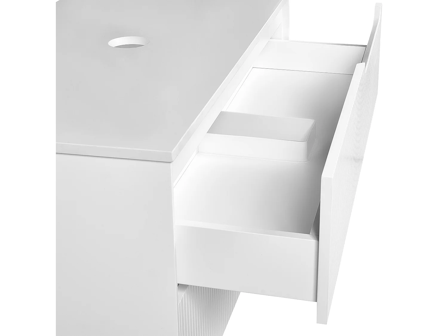 Meuble lavabo mural QUINTELA 60 cm Blanc