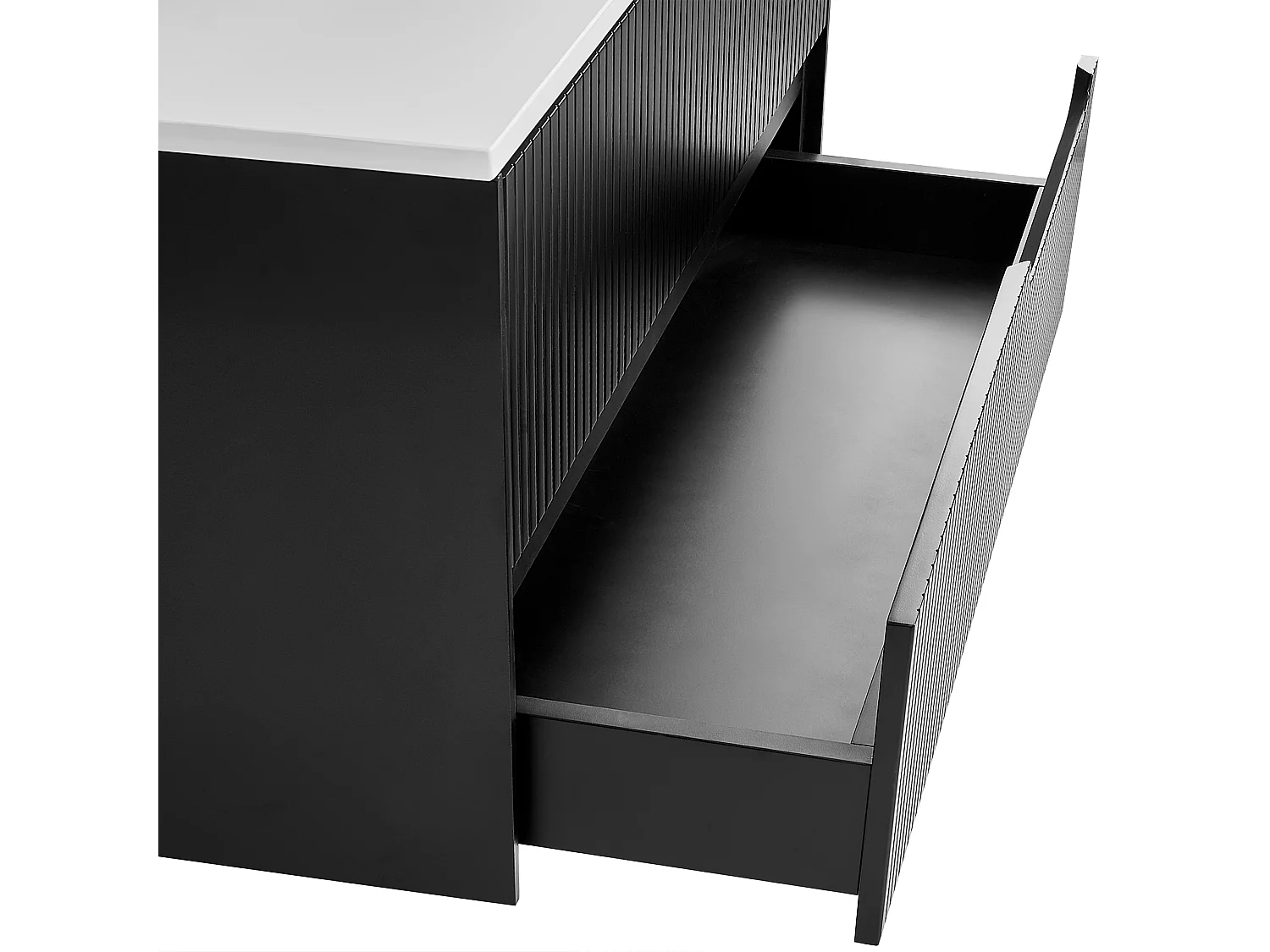 Meuble lavabo mural QUINTELA 60 cm Noir