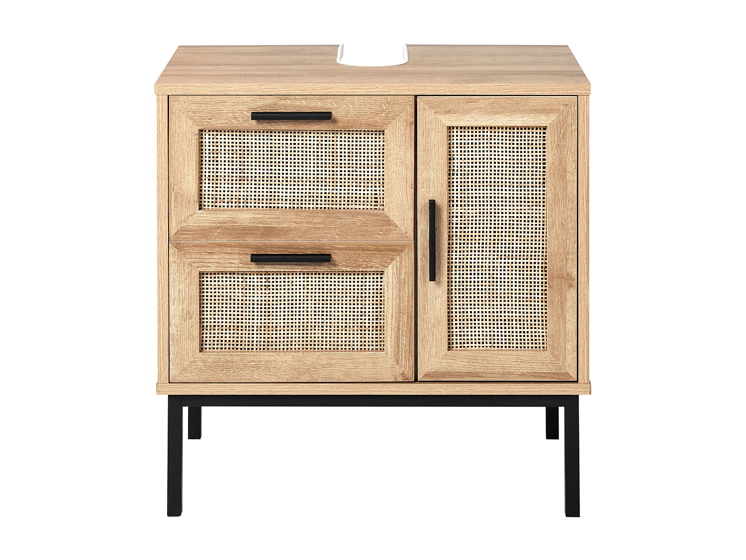 Waschbeckenunterschrank ROSELL 60 cm Hellbraun