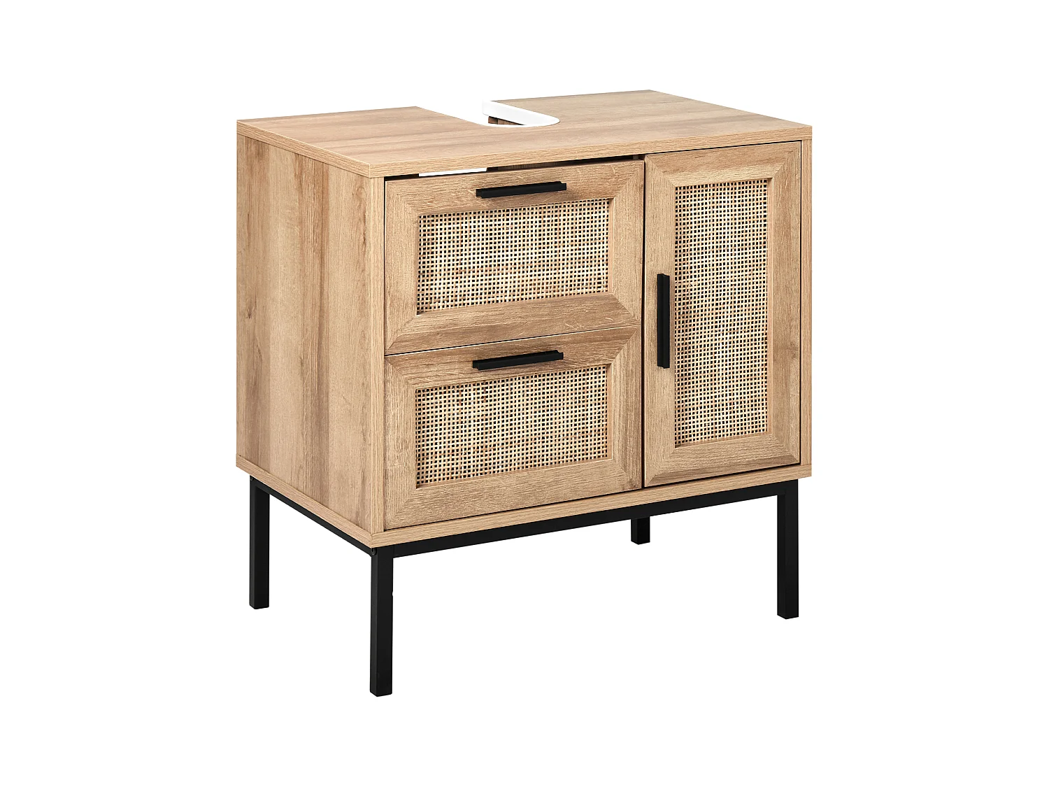 Meuble de salle de bain ROSELL 60 cm Marron clair