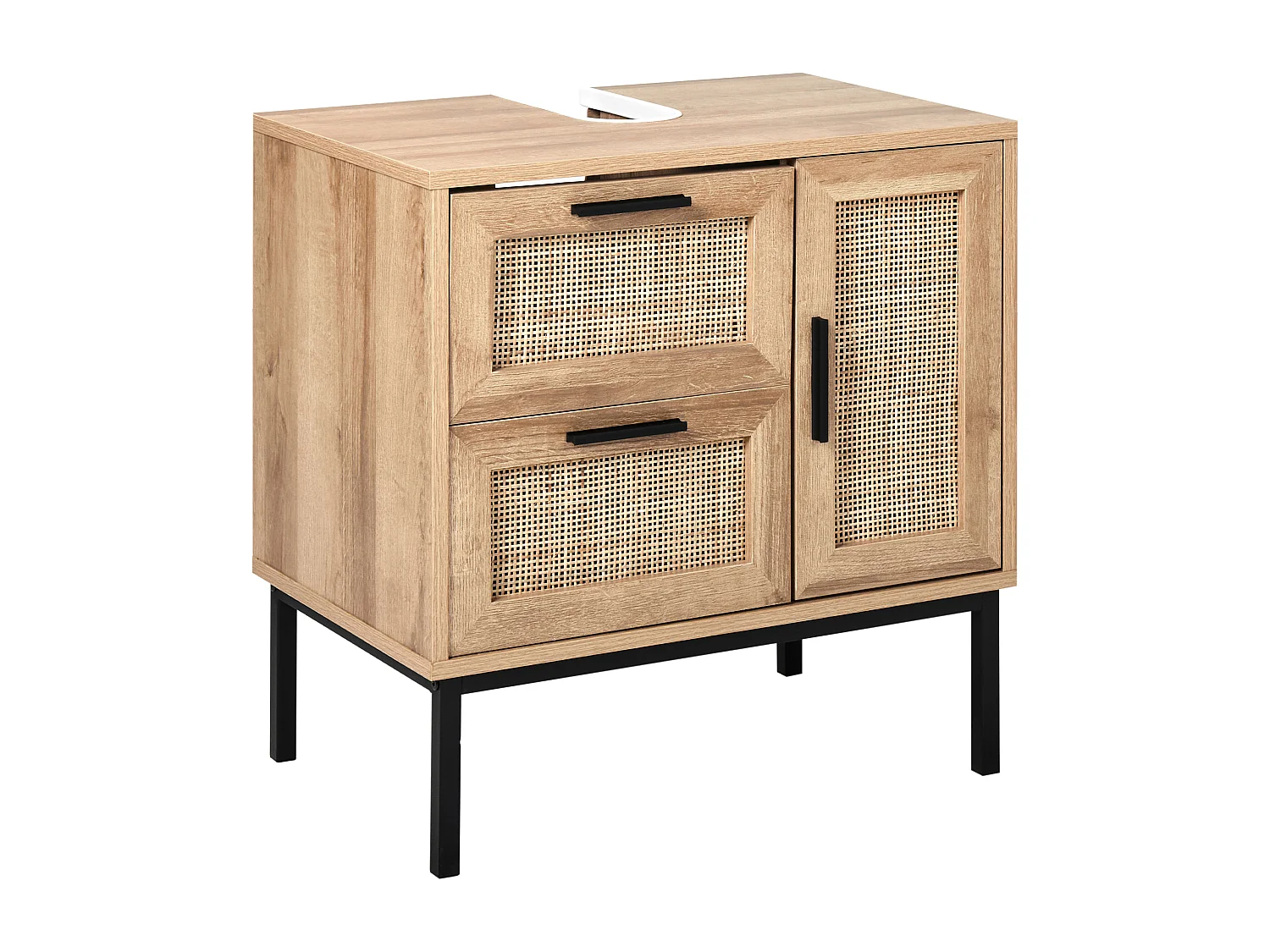 Meuble-lavabo ROSELL 60 cm Marron clair