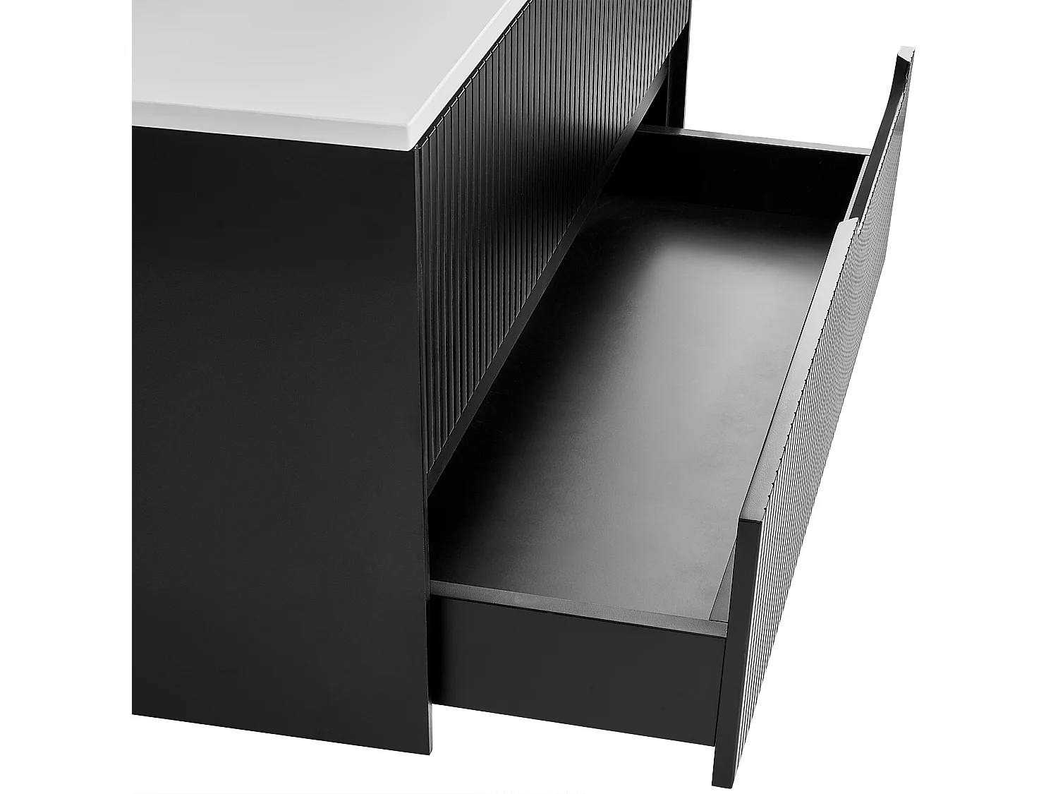 Meuble lavabo mural QUINTELA 80 cm Noir