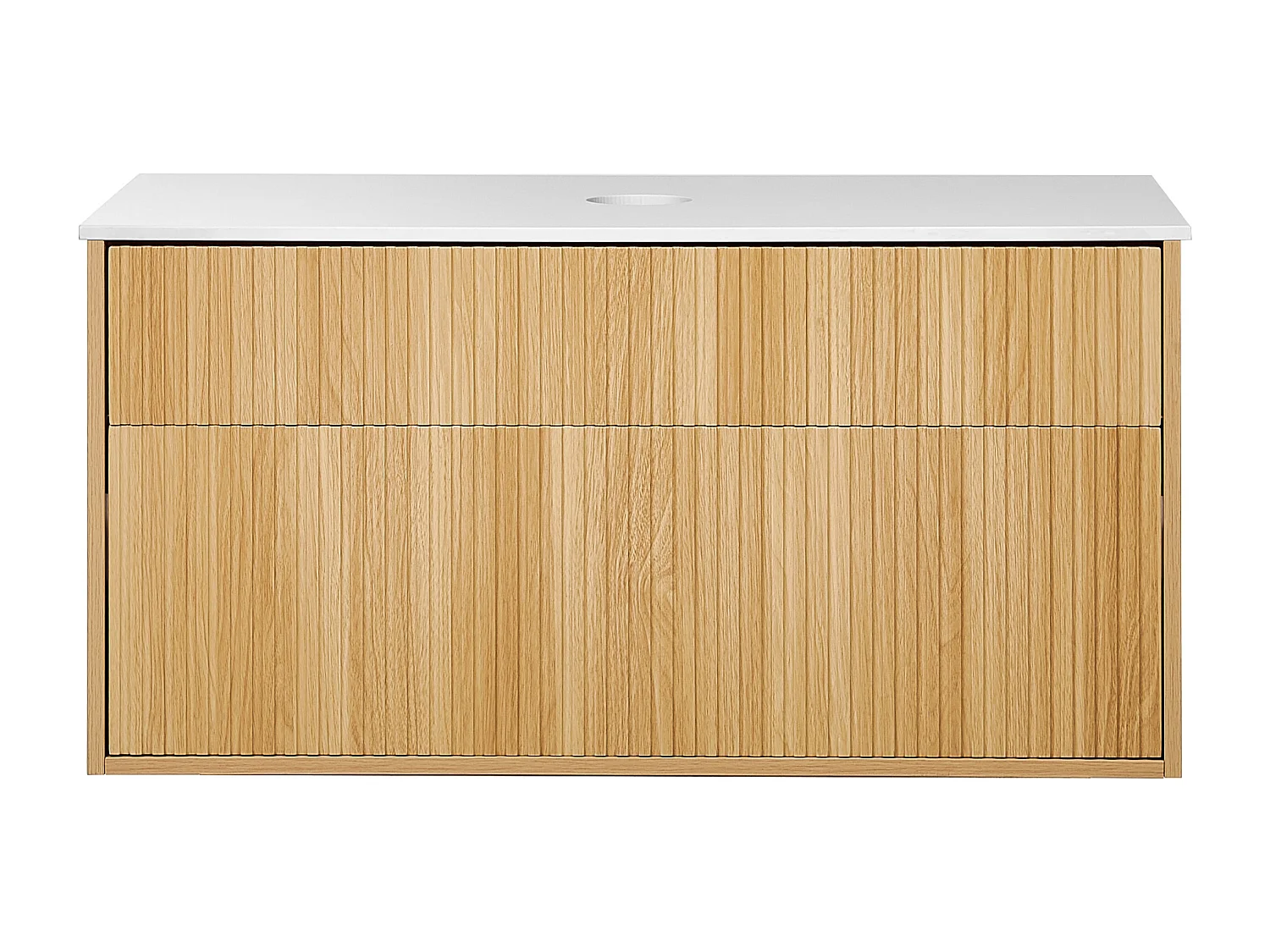 Mobile lavabo da parete BEXTI 100 cm Marrone chiaro