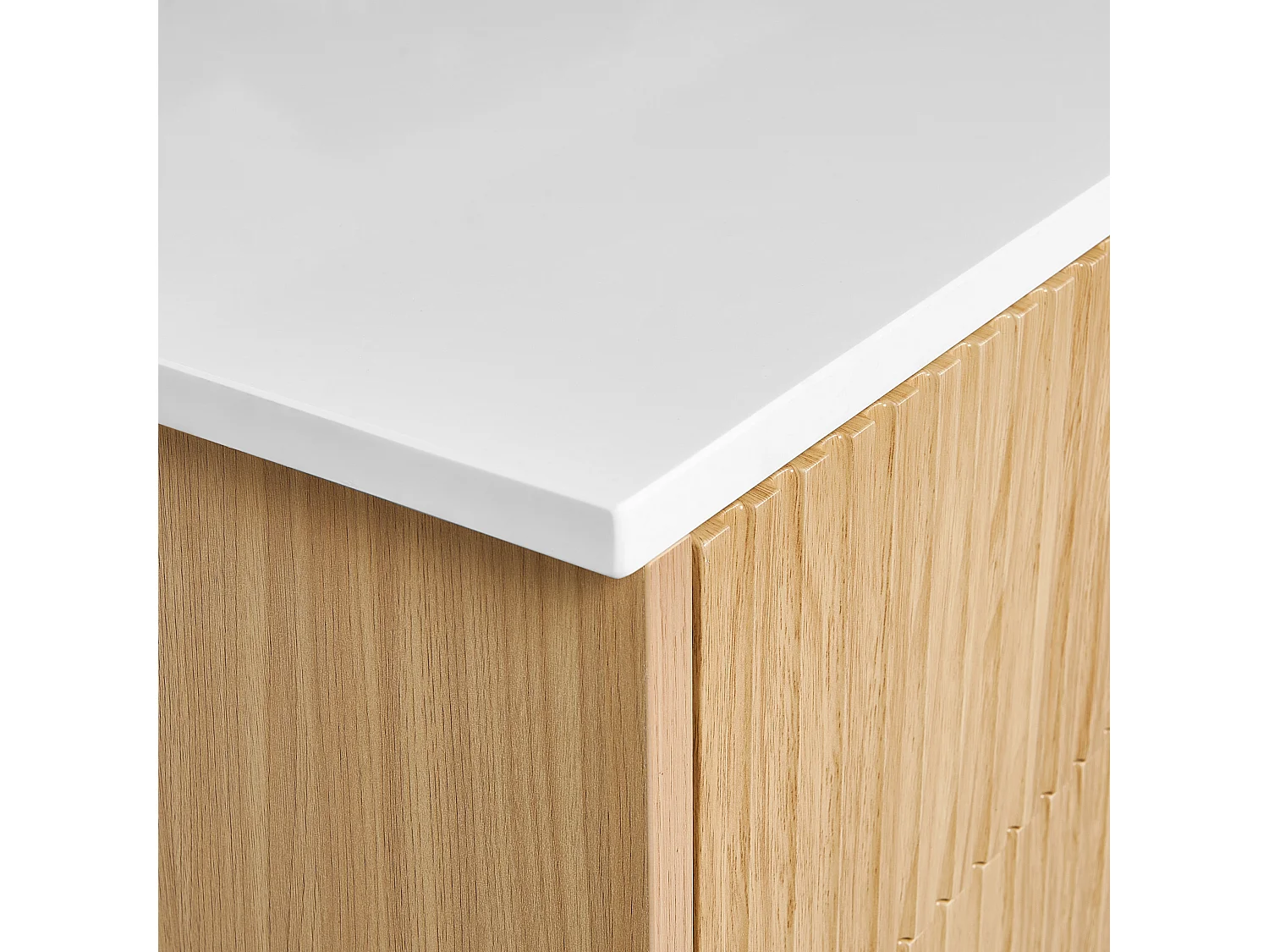 Mobile lavabo da parete BEXTI 100 cm Marrone chiaro