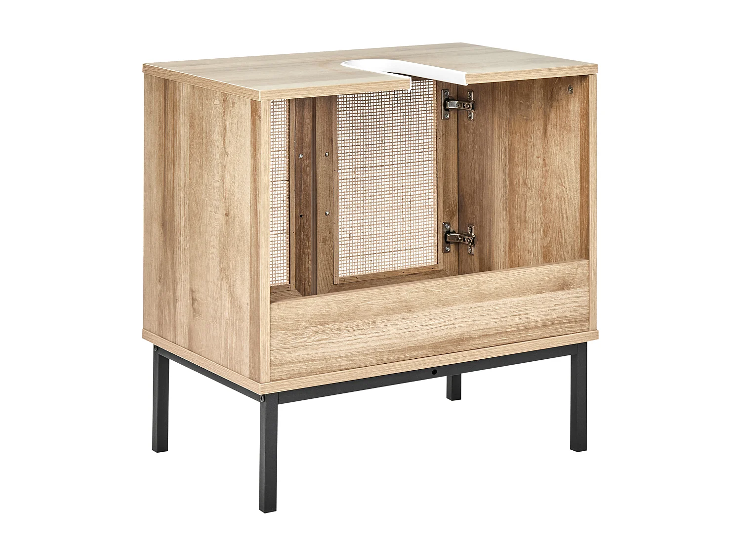 Meuble-lavabo ROSELL 60 cm Marron clair