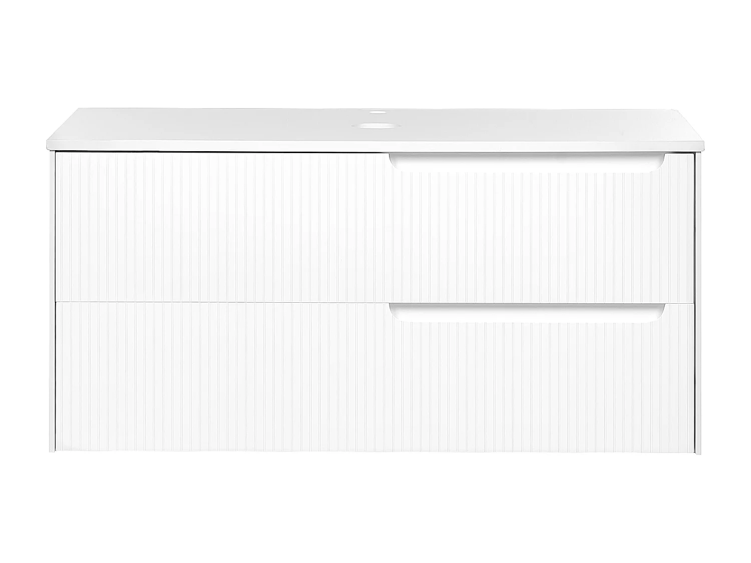 Mobile lavabo da parete QUINTELA 100 cm Bianco