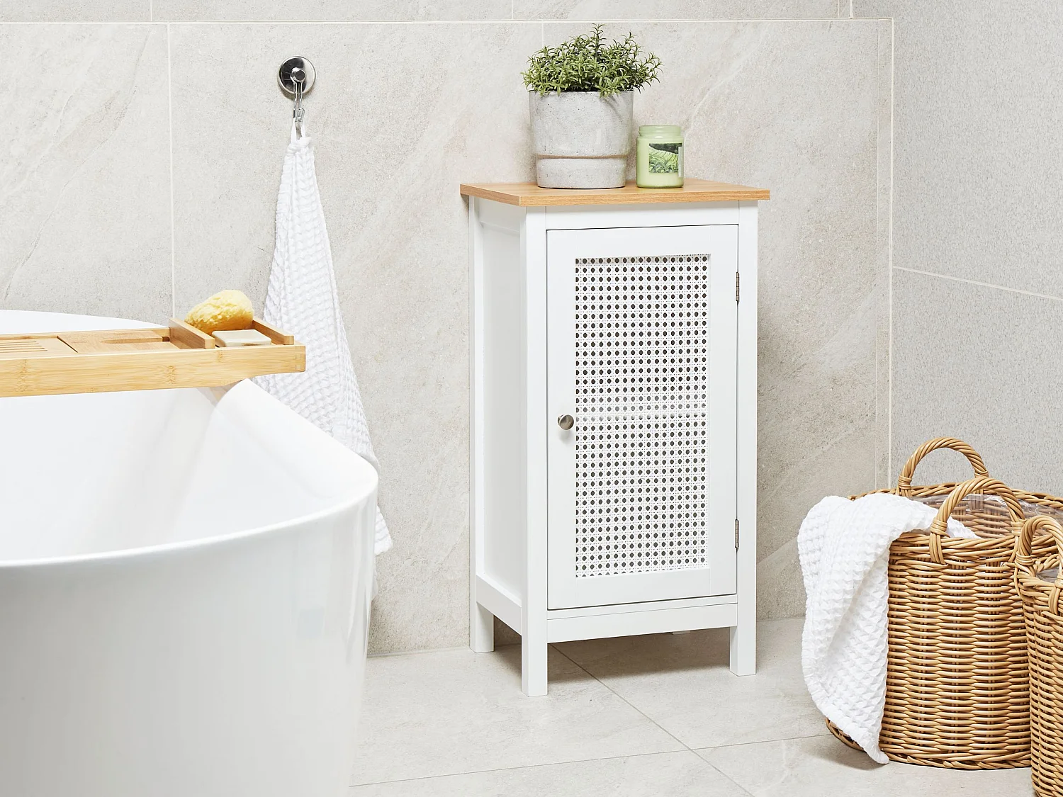 Meuble haut ALAMOS 40 cm Blanc