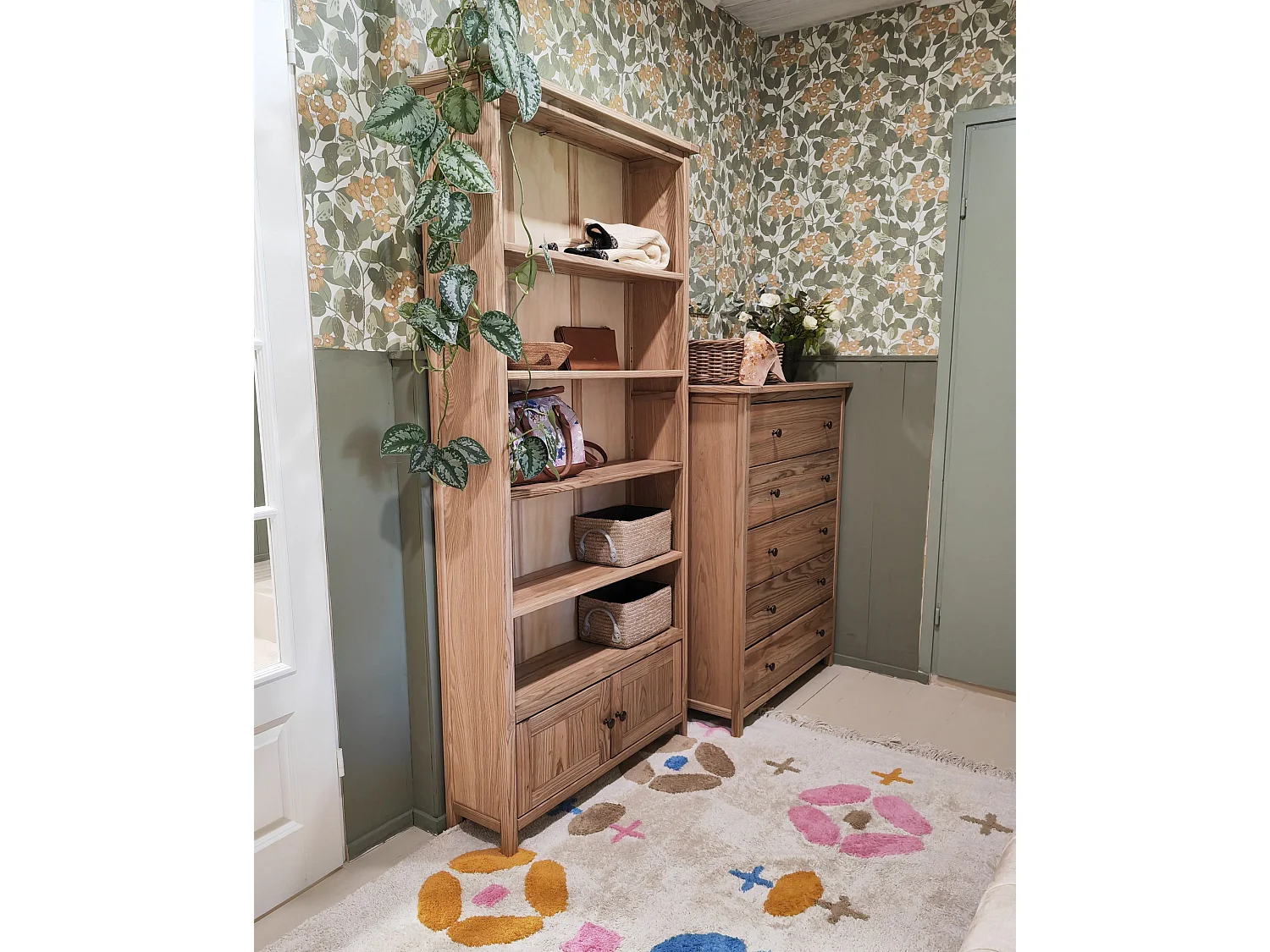 Kommode mit 5 Schubladen SALTON Holz Braun