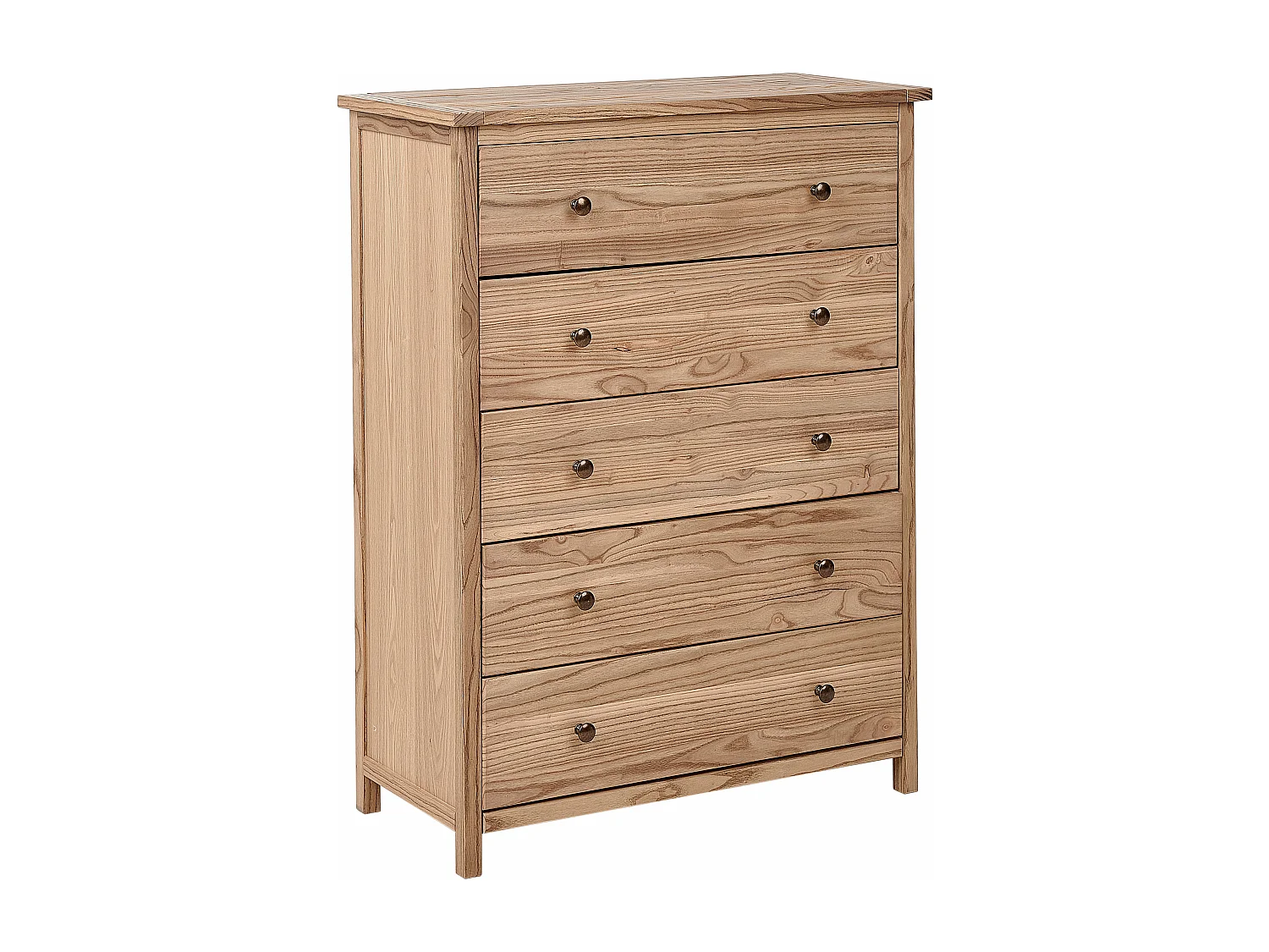 Commode à 5 tiroirs SALTON Sassafras Marron