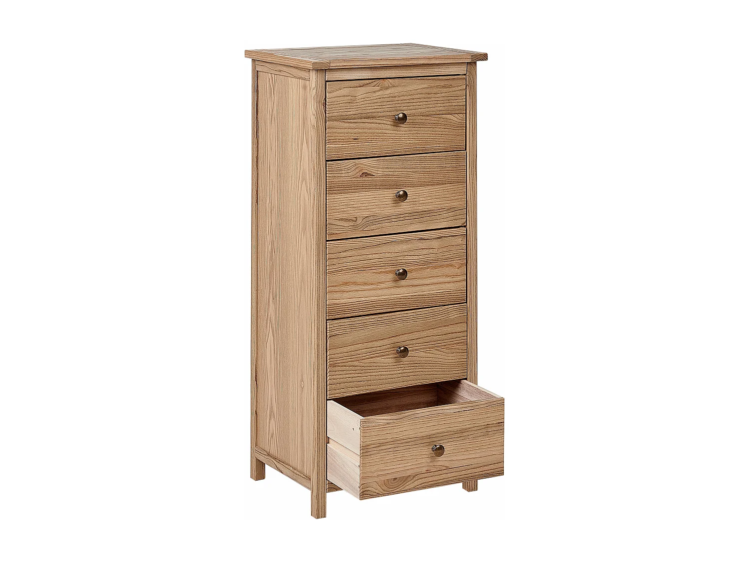 Commode à 5 tiroirs SALTON Sassafras Marron