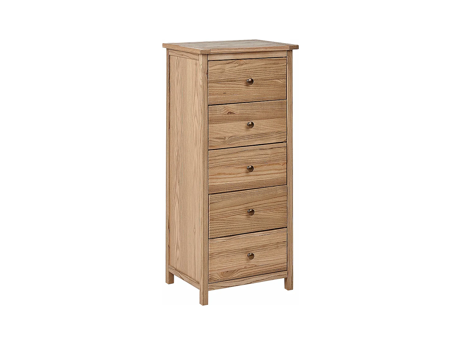 Commode à 5 tiroirs SALTON Sassafras Marron