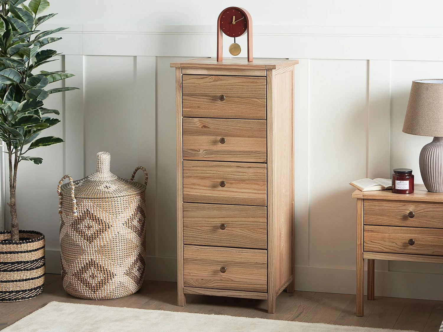 Ladekast 5 lades SALTON Hout Bruin